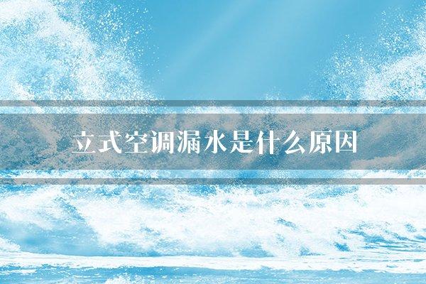 立式空调漏水是什么原因